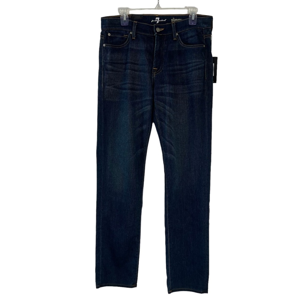 SEVEN 7 FOR ALL MANKIND NWT Slimmy Slim Straight Leg Jean Men's Size 32 - Picture 2 of 16